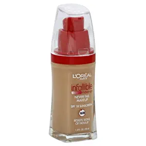 L'Oreal Paris Infallible Advanced Never Fail Makeup, Buff Beige, 1.0 Ounces