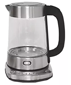 NESCO GWK-03D, Electric Glass Water Kettle, Stainless Steel, 1.8 quart, 1500 watts