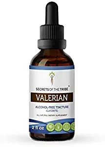 Secrets Of The Tribe Valerian Alcohol-Free Tincture (Glycerite) 675 mg Organic Valerian (Valeriana Officinalis) Dried Root (2 Fl Oz) Sleep Support Supplement