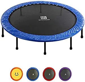 YIHGJJYP Fitness Bouncer Springs Elastic Safe for Indoor Outdoor Exercise Workout 60" Folding Quiet and Jumping Supports up to 330 pounds Suitable Children Adults Red