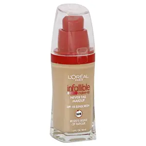 L'Oreal Paris Infallible Advanced Never Fail Makeup, Natural Beige (2-Pack)