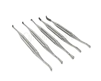 Set of 5 Pc Bone Files Dental Implant Surgical Wahl, Polokoff, Miller Files