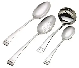 Lenox Federal Platinum 4-Piece Stainless Steel Hostess Set, Silver - 6024939