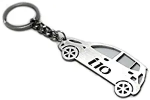 Keychain With Ring For Hyundai i10 I Steel Key Pendant Chain Automobile Gift Car Design Accessories Laser Cut Home Key