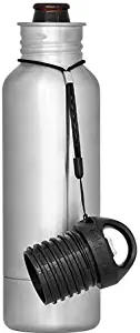 BottleKeeper - The Standard 2.0 Beer Bottle Insulator - Cap with Built in Beer Opener and Tether - Fits & Protects Standard 12oz Bottles - Insulated Beer Bottle Holder - Stainless