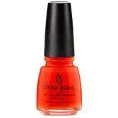 China Glaze Nail Lacquer, Neon Orange Knockout, 0.5 Fluid Ounce
