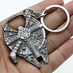 Star Wars Beer Bottle Opener Millennium Falcon Metal Keyring Keychain Tool Gift