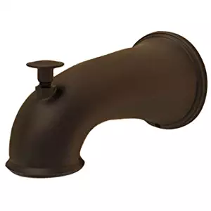 DANCO Decorative Tub Spout with Pull Up Diverter, Oil Rubbed Bronze, 6-Inch, 1-Pack (10317)