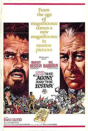 Agony And The Ecstasy - Authentic Original 27x41 Folded Movie Poster