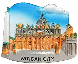 St .perter's Basilica Vatican City Rome Roma Italy Refrigerator Magnet Tourist Souvenirs,3D Resin Roma Fridge Magnet Home and Kitchen Decoration from China