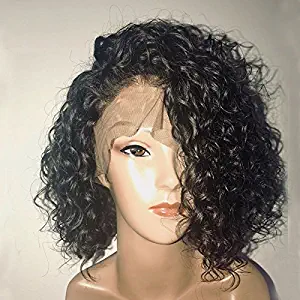 Dorosy Hair Full Lace Human Hair Wigs for Black Women 150% Density Remy Hair with Natural Hairline Curly Hair with Baby Hair(12 inch with 150% density)