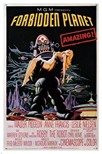 forbidden planet MOVIE POSTER directed by FRED M. WILCOX sci-fi cult 1956 24X36