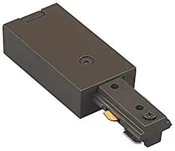 WAC Lighting HLE-DB H Track Live End Connector, Dark Bronze