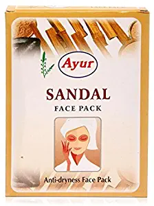 AYUR SANDAL FACE PACK 100gm / ANTI DRYNESS FACE PACK 100gm Pack Of Two
