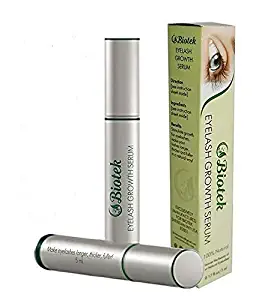 Biotek Eyelash and Eyebrow Growth Serum 5milliliter-Best Natural Lash Enhancing Treatment - Growth Longer, Fuller, Thicker Lashes and Brows in 30 Days Boosts Regrowth Prevents Thinning Breakage