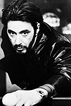 Al Pacino Carlito's Way Playing Pool B/W 24X36 Poster