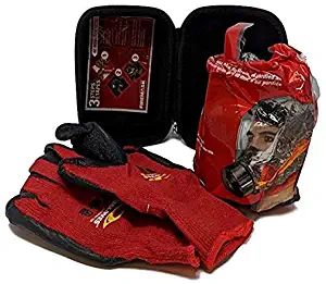 FireMask RPD 60 with Firegloves - Escape a Fire Safely - Emergency Respiratory Protective Device Against Smoke, Carbon Monoxide and Toxic Fumes