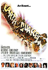 Charlton Heston in Earthquake and cast Movie Poster Artwork 8x10 Aluminum Wall Art