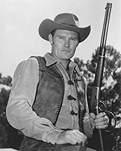 Erthstore 16x20 inch Fine Art Poster of Chuck Connors The Rifleman B&W