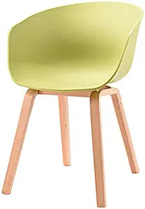 QTQZDD Bar Chair Counter Stools,Modern Minimalist Plastic Backrest Chair Dining Chair Adult Creative Fashion Lounge Chair Cafe Chair Makeup Chair (Color : Green)