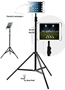 iShot G8 Pro iPad Air 2 Tripod Mount Adapter and Adjustable Tripod Stand Bundle Kit - Includes: iPad Mount, Tripod Stand, 360° Locking Swivel Ball Head and Bag - Compatible with iPad Air 2 Only