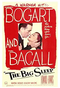 Pop Culture Graphics The Big Sleep Poster 27x40 Humphrey Bogart Lauren Bacall John Ridgely