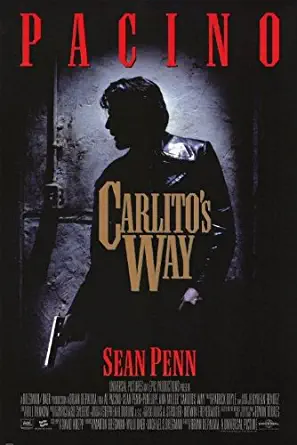 Carlito's Way Al Pacino Original Double Sided Rolled 27x40 Movie Poster 1993