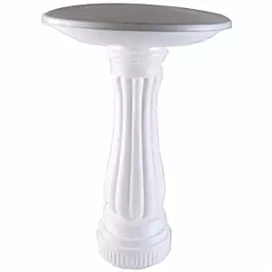Union Products 61010 Round Bird Bath, White