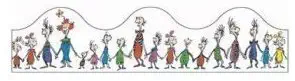 Eureka Deco Trim - 12 Strips - Dr Seuss Whoville Whos