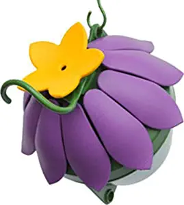 Nature's Way Bird Products SFHF2 So Real Single Flower Hummingbird Feeder, Purple