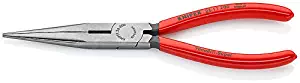 Knipex 2611200 Long Nose Pliers with Cutter, 8 Inch