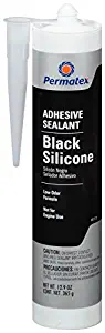 Permatex 81173 Black Silicone Adhesive Sealant, 12.9 oz