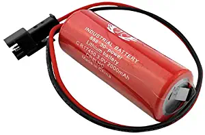 FDK FUJI CR8.LHC 17430 3V Lithium Battery for PLC backup power W/Plug