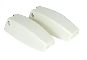Camco RV Baggage Door Catch -Holds RV Baggage Compartments and Doors Open, Durable Material and Simple Installation- Polar White (2 Pack)(44173)