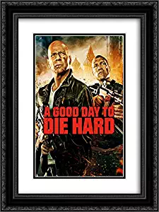 A Good Day to Die Hard 20x24 Double Matted Black Ornate Framed Movie Poster Art Print