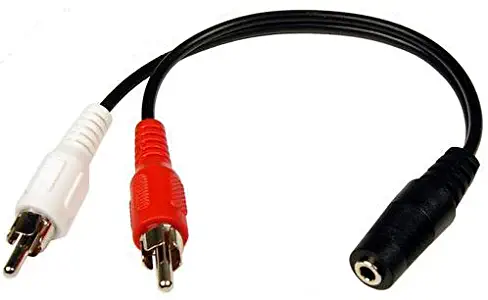 Cables Unlimted AUD3045 6-inch 3.5mm Stereo Jack to Dual RCA Cable