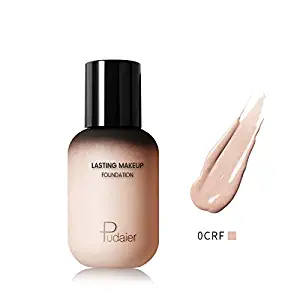 Pudaier Lasting Makeup Foundation – Face&Body Liquid Foundation Lightweight Bottle Full Coverage Invisible Pores Covering Blemishes - for All Skin Types (40 mL)