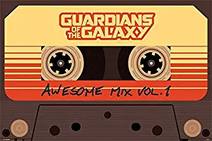 Guardians of The Galaxy - Marvel Movie Poster/Print (Aesome Mix Tap - Vol. 1) (Size: 36 inches x 24 inches)