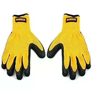 DeWALT DPG70 Medium Rubber Coated Textured Gripper Gloves 1 Pair