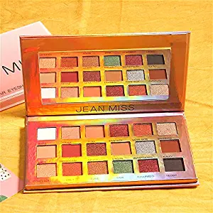 Eye Shadow Makeup Palette With Mirror, Bright Matte Shimmer Glitter Eyeshadow Palette 18 Colors (18color-A)