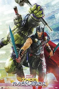 Thor: Ragnarok - Marvel Movie Poster / Print (Hulk & Thor - Gladiators) (Size: 24" x 36") (By POSTER STOP ONLINE)