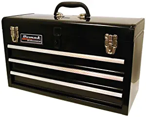 Homak 20-Inch 3-Drawer Ball-Bearing Toolbox/Chest, Black, BK01032101