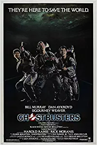 HSE dan AYKROYD bill MURRAY harold RAMIS 1984 GHOSTBUSTERS movie poster 24X36 (reproduction, not an original) 36x24