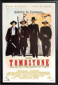 Tombstone Movie Poster US Version Framed (Black) Size 24x36