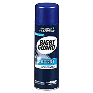 Right Guard Sport Unscented Aerosol Antiperspirant Spray 6 oz (Pack of 12)
