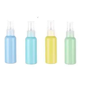 Fine Misting Spray Bottle 4-Pack 1.75oz Empty Cosmetic Refillable Travel Containers Plastic Hair Spray Bottles Sprayer for Perfume Skincare Makeup Lotion(Multi) 50ML