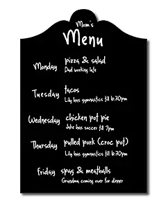 Decorative Chalkboard Wall Decal with Chalk Ink Pen for Notes, Menus, Grocery Lists, Restaurants