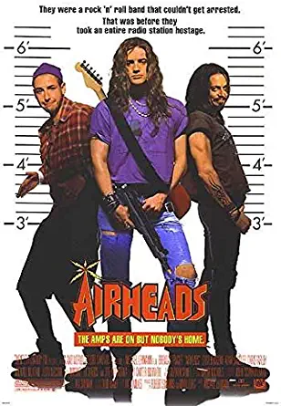 AIRHEADS - 27"x40" D/S Original Movie Poster One Sheet 1994 Brendan Fraser Adam Sandler