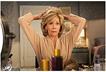 Grace and Frankie Jane Fonda as Grace Talking off Make Up 8 x 10 Inch Photo