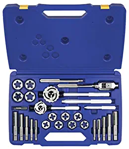 Irwin Industrial Tools 97094 Fractional Tap and Hex Die Set, 25-Piece